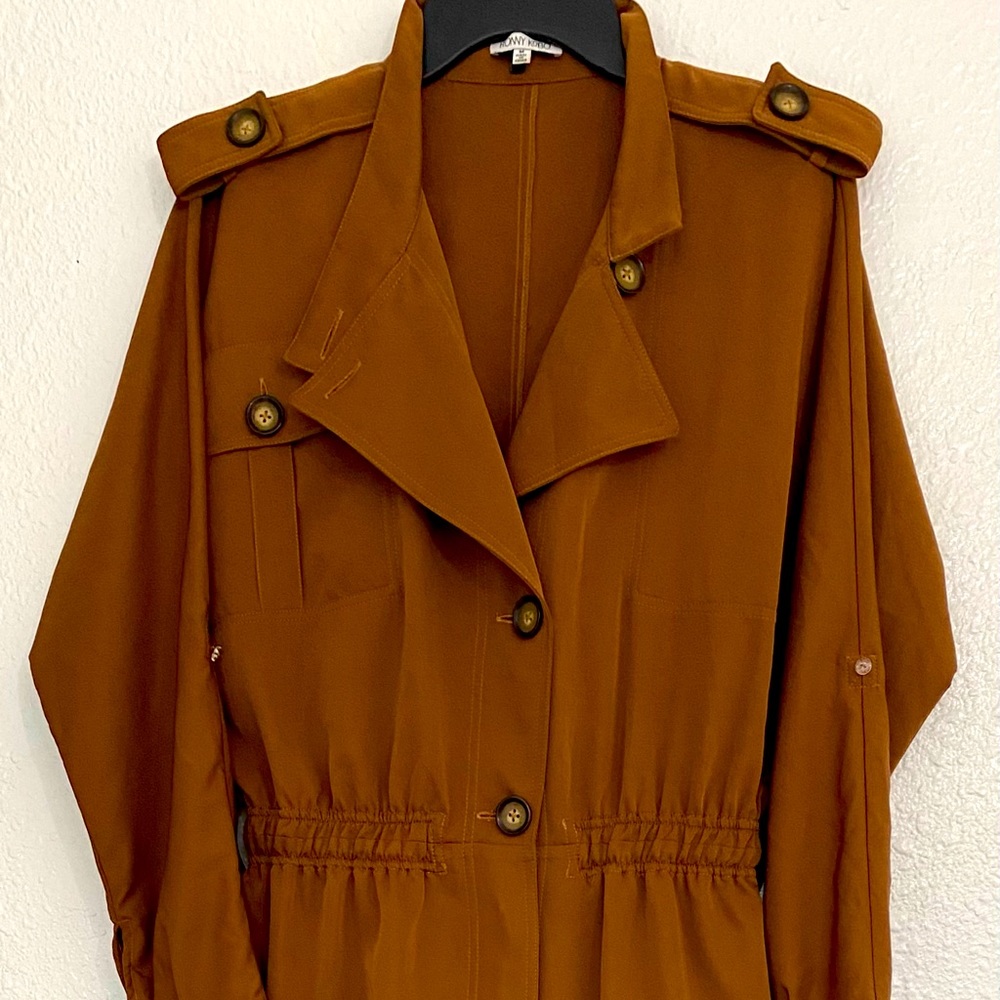 Ronny Kono Lital Button Jumpsuit Natural